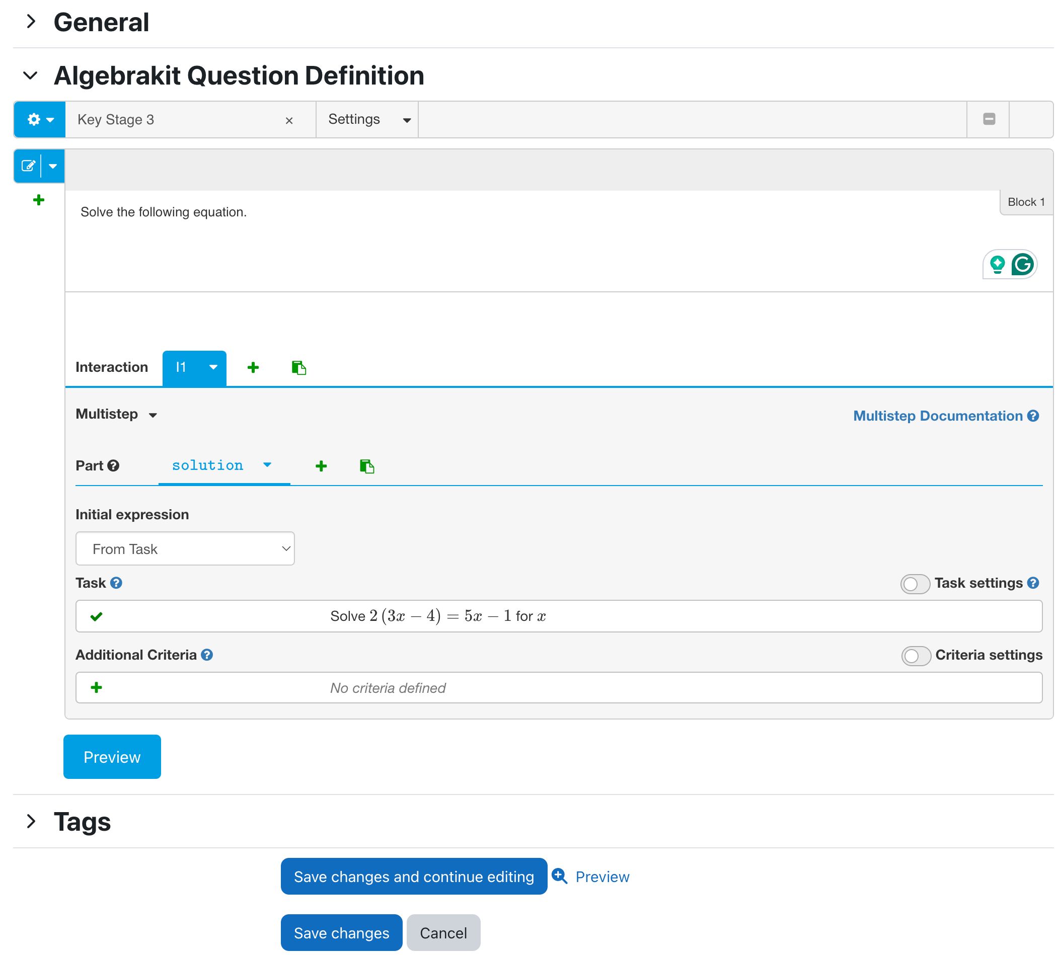 Setting the Exercise ID